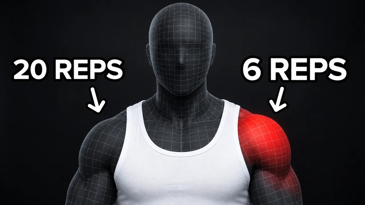 Two repetition counts point to contrasting shoulder results.